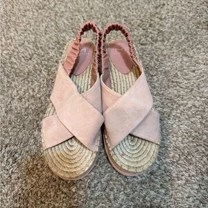 Marc Fisher Pink Espadrille Sandals